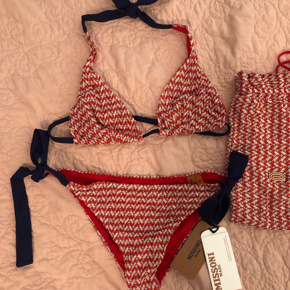 Missoni crochet style bikini